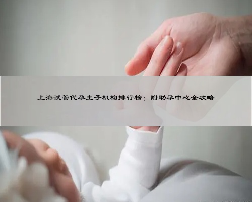 上海试管代孕生子机构排行榜：附助孕中心全攻略