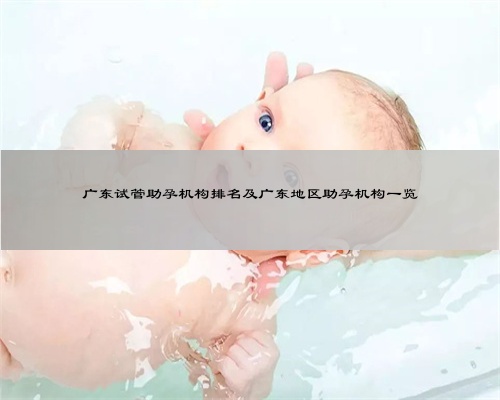 广东试管助孕机构排名及广东地区助孕机构一览