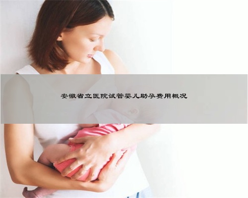 安徽省立医院试管婴儿助孕费用概况